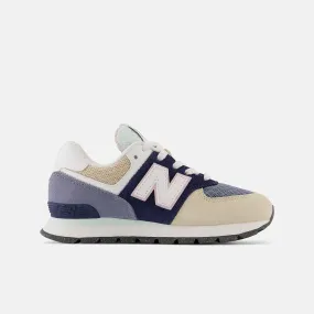 574 Sneaker (Navy + Light Surf + Washed Pink)