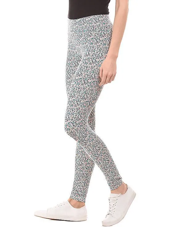 Aeropostale Printed Cotton Spandex Leggings