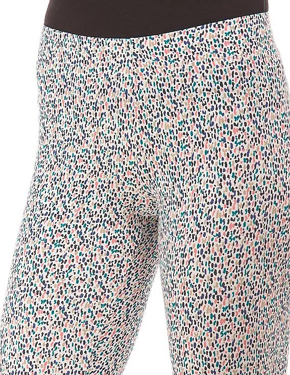 Aeropostale Printed Cotton Spandex Leggings