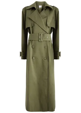 AEXAE Double-breasted cotton trench coat  
                         
                     
                