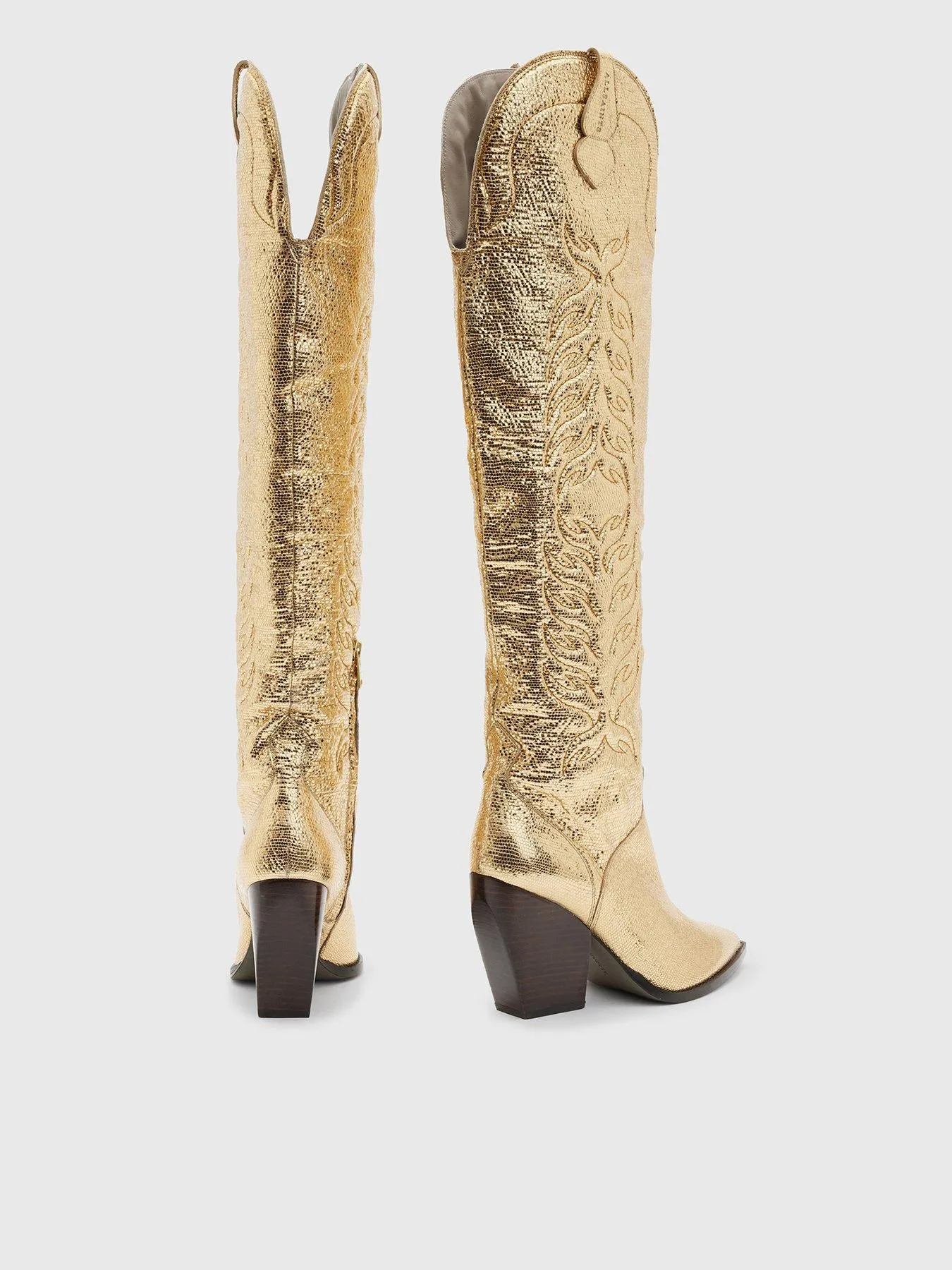 AllSaints Roxanne Boots - Gold