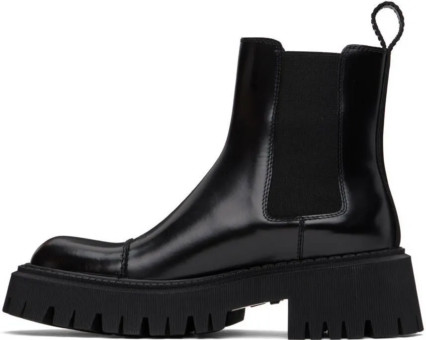 Balenciaga Black Tractor Boots