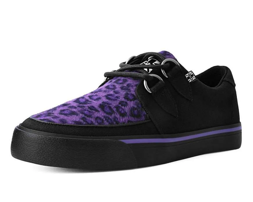 Black & Purple Leopard D-Ring VLK Sneaker