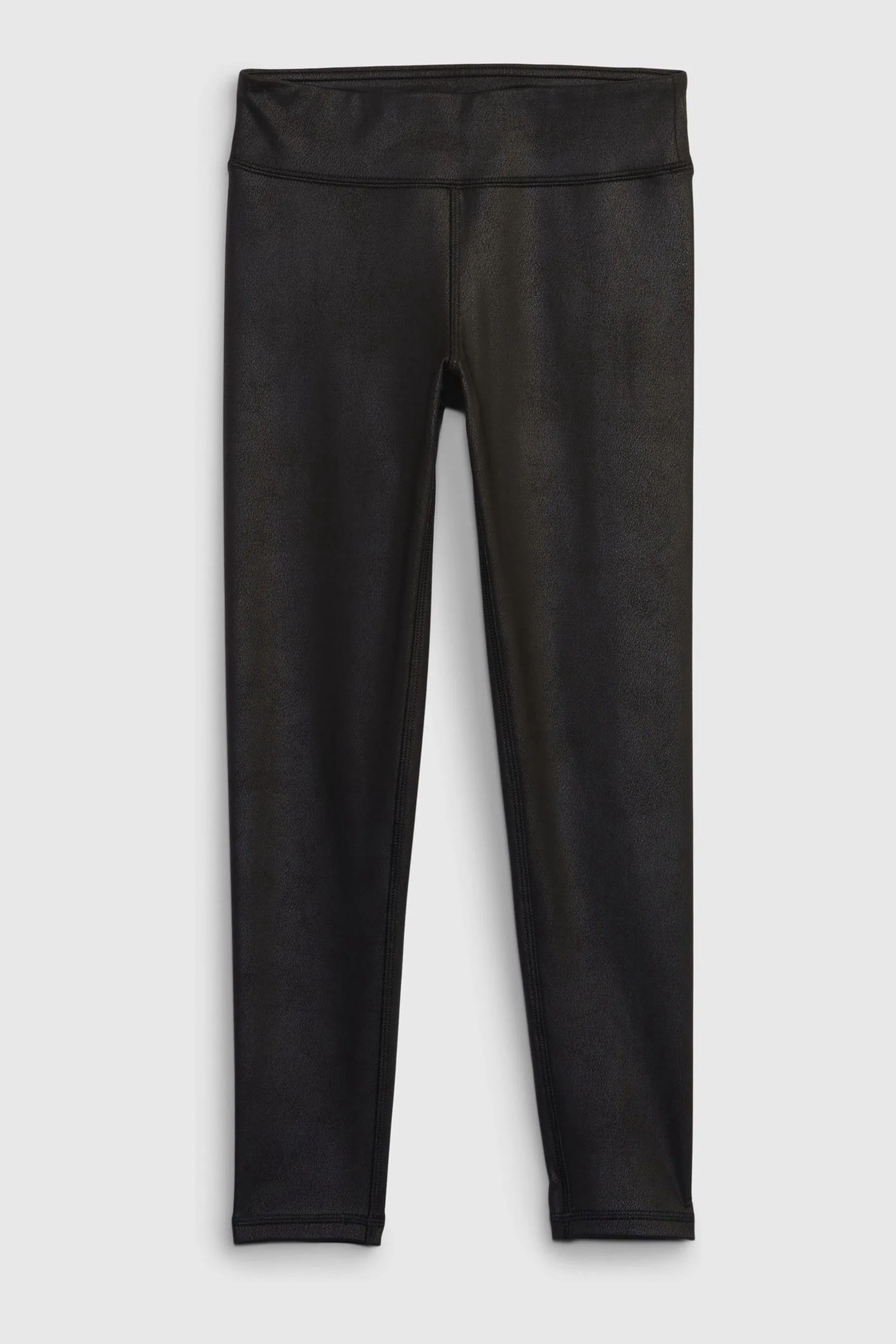 Black Faux Leather Leggings (4-13yrs)