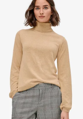 Blouson Sleeve Turtleneck