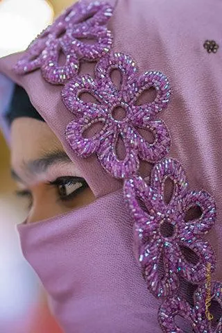 Bridal scarf Lavender