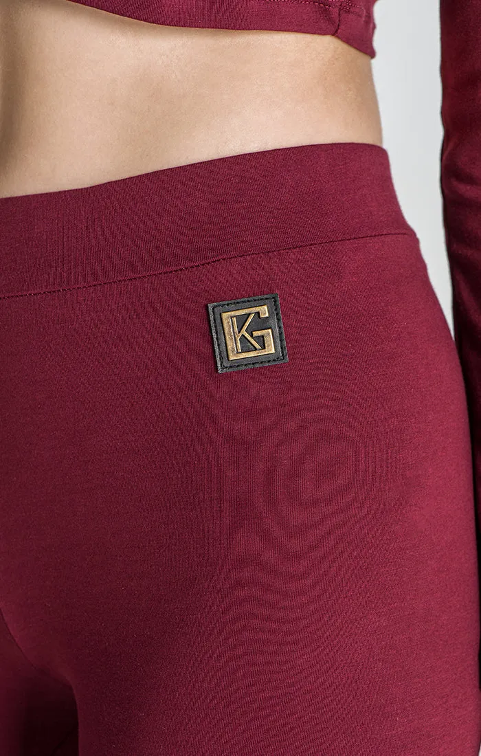 Burgundy Victory Leggings