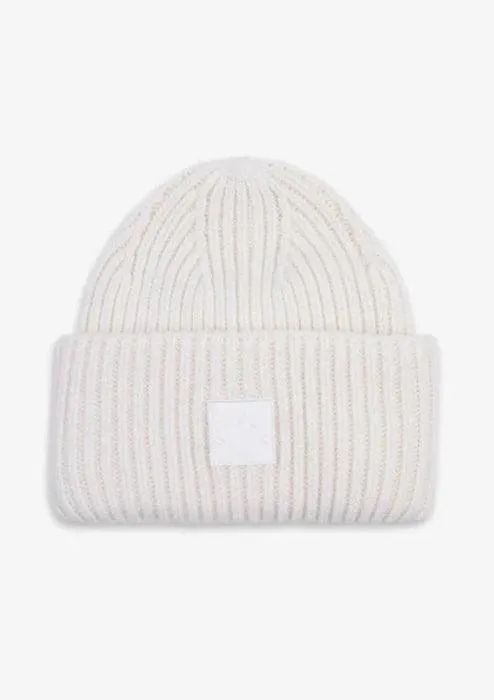 Cresta Rib Beanie in Egret