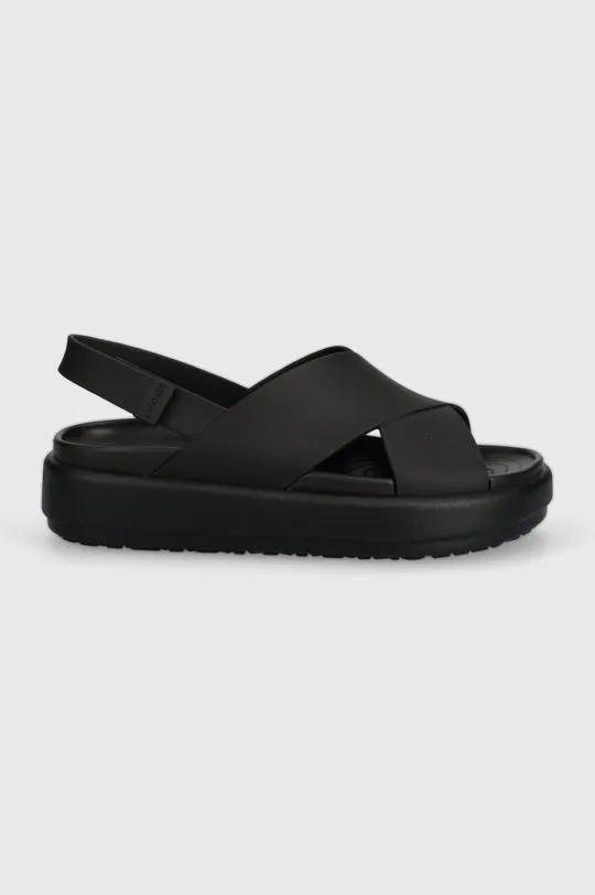 Crocs sandals Brooklyn Luxe Strap black color 209407.060