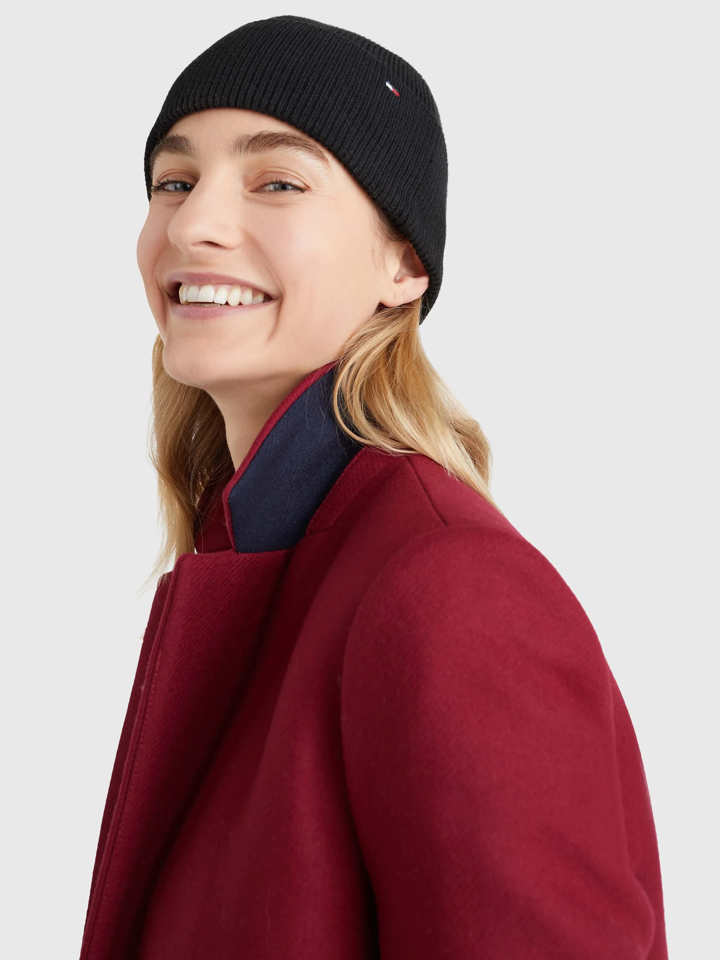 Essential Rib-Knit Beanie | Hats, Gloves & Scarves | Tommy Hilfiger