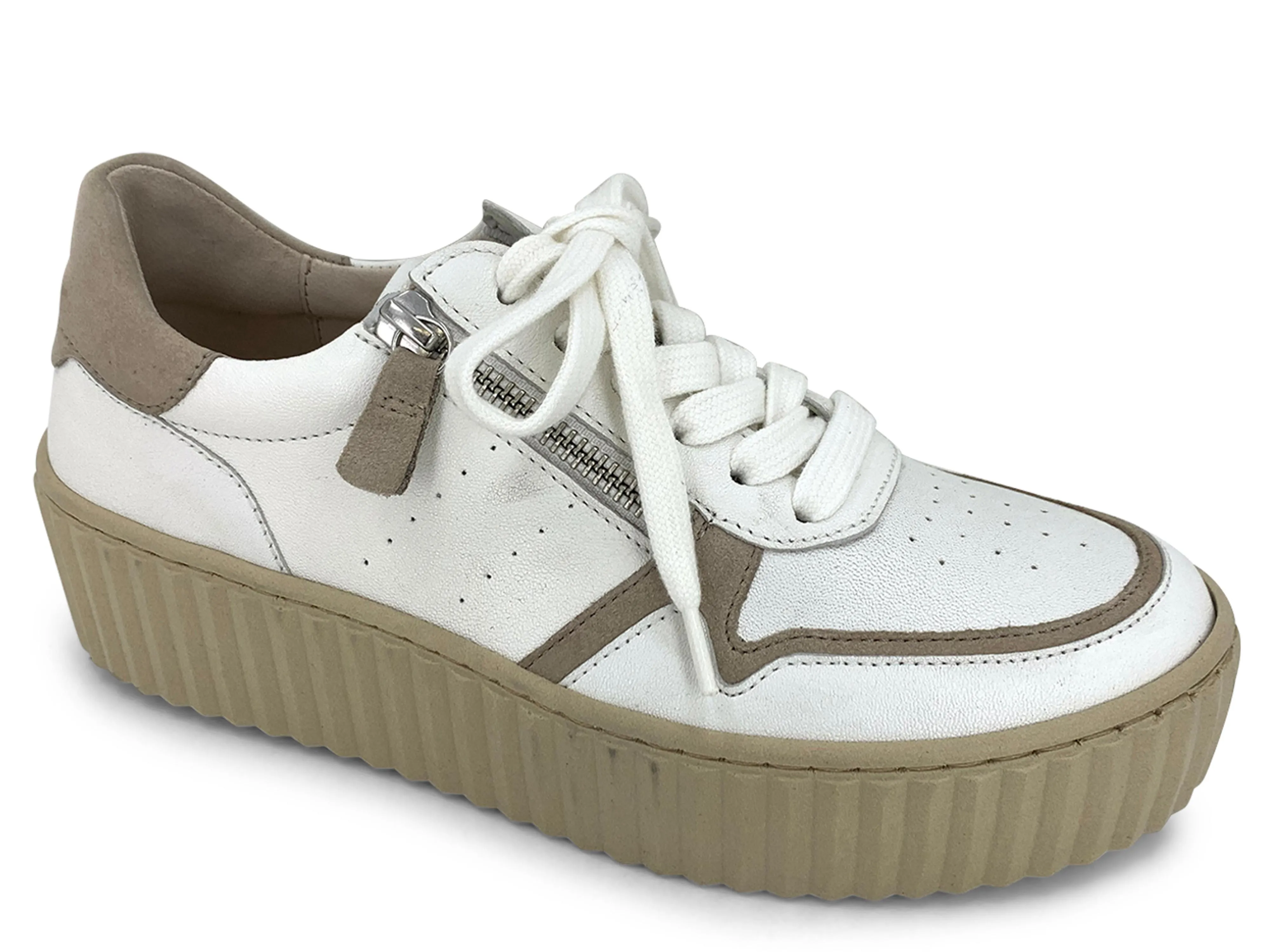 Gabor 3.202 Ava Platform Sneaker Off White