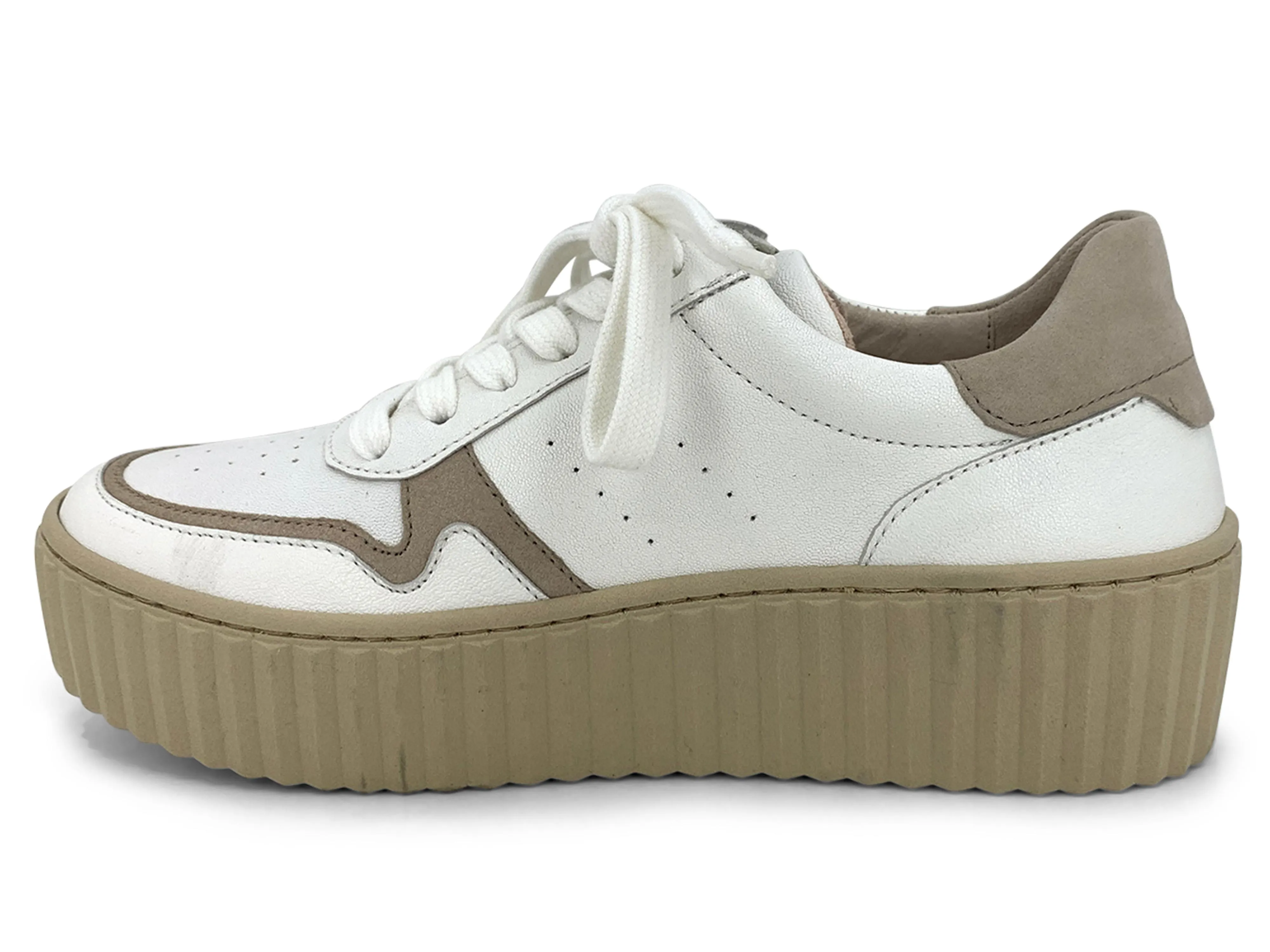 Gabor 3.202 Ava Platform Sneaker Off White