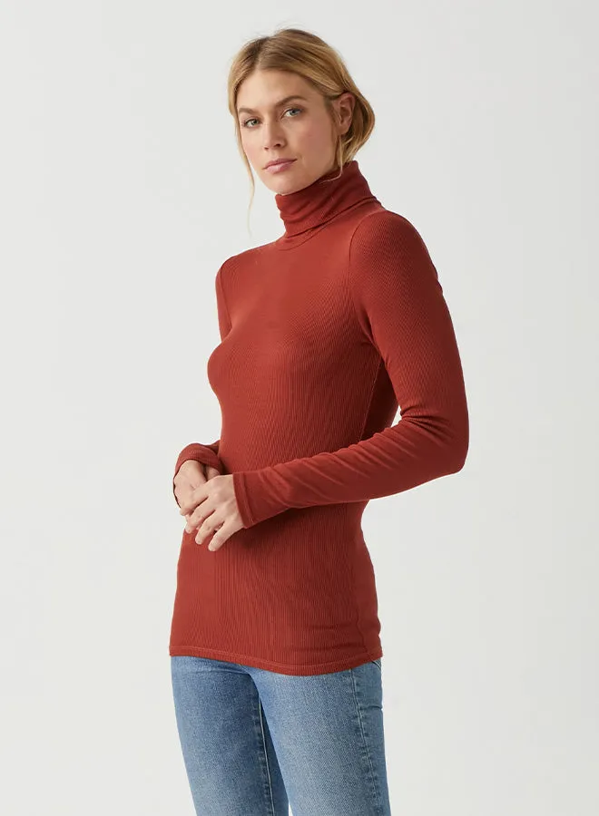 Gail Ribbed Turtleneck