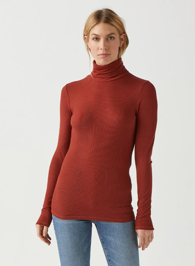 Gail Ribbed Turtleneck