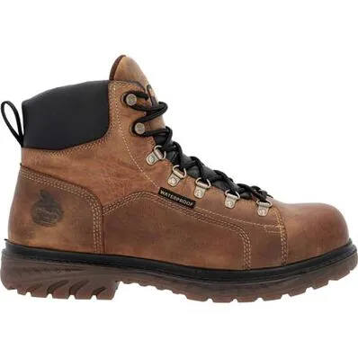 GEORGIA BOOT 6 INCH STEEL TOE WORK BOOT WIDE SIZES 9-13