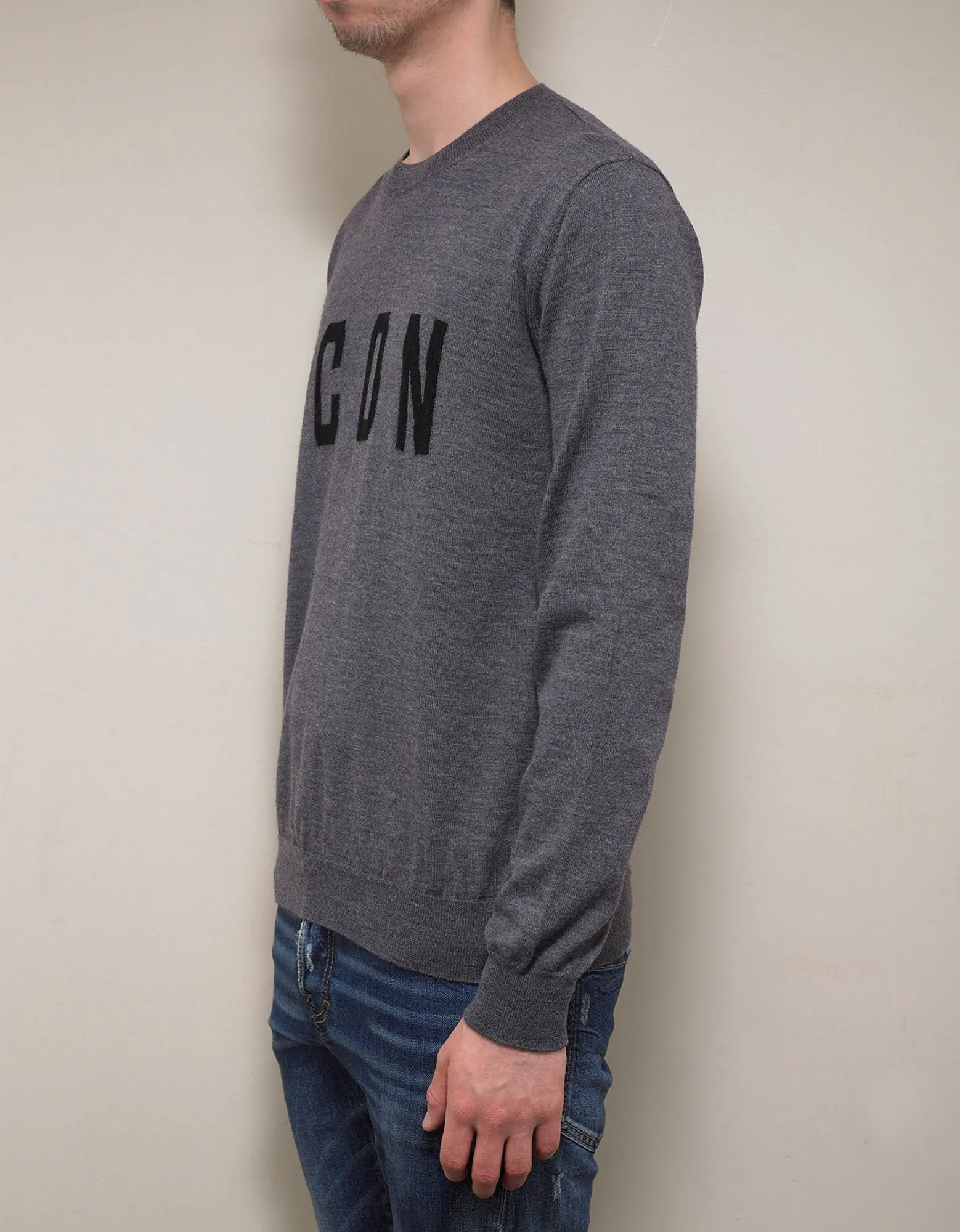 Grey Icon Sweater -