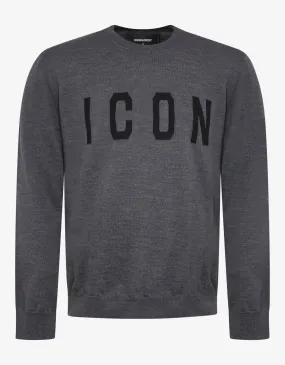 Grey Icon Sweater -