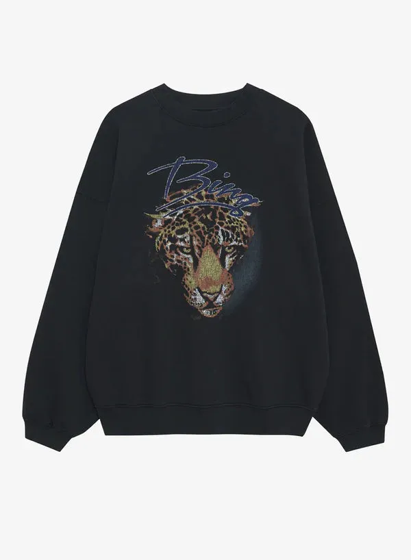 HARVEY CREW LEOPARD - VINTAGE BLACK