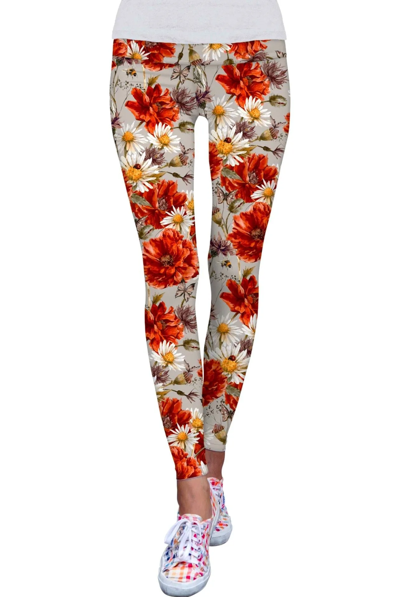 In The Wheat Field Lucy Floral Performance Legging - Women