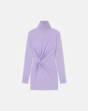 Isano - Sale Mesh-Jersey Mini Dress - Lavender