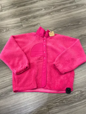 Jacket Faux Fur & Sherpa By Blu Pepper In Pink, Size: L