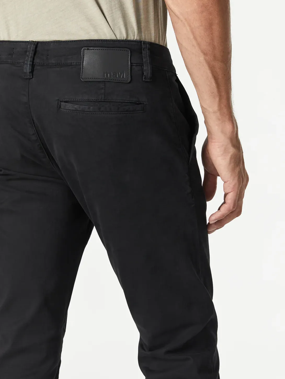 JohnnySlim Chino Pant - Black Sateen Twill