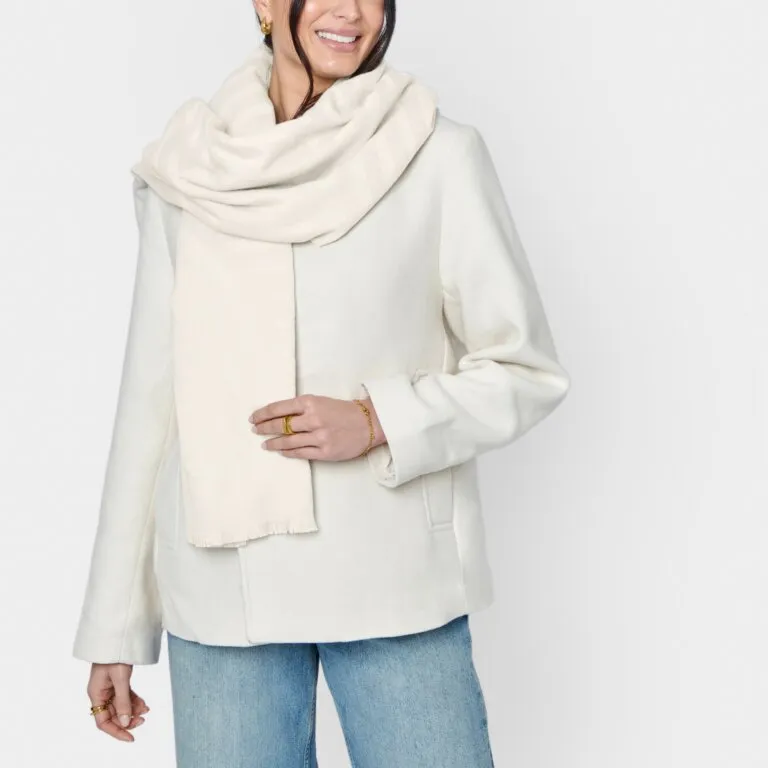 Katie Loxton Pale Grey Modern Arch Printed Blanket Scarf