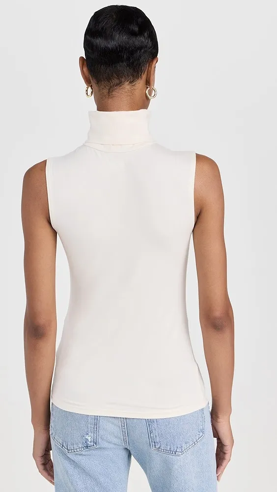 L'AGENCE   Ceci Sleeveless Turtleneck Tee 