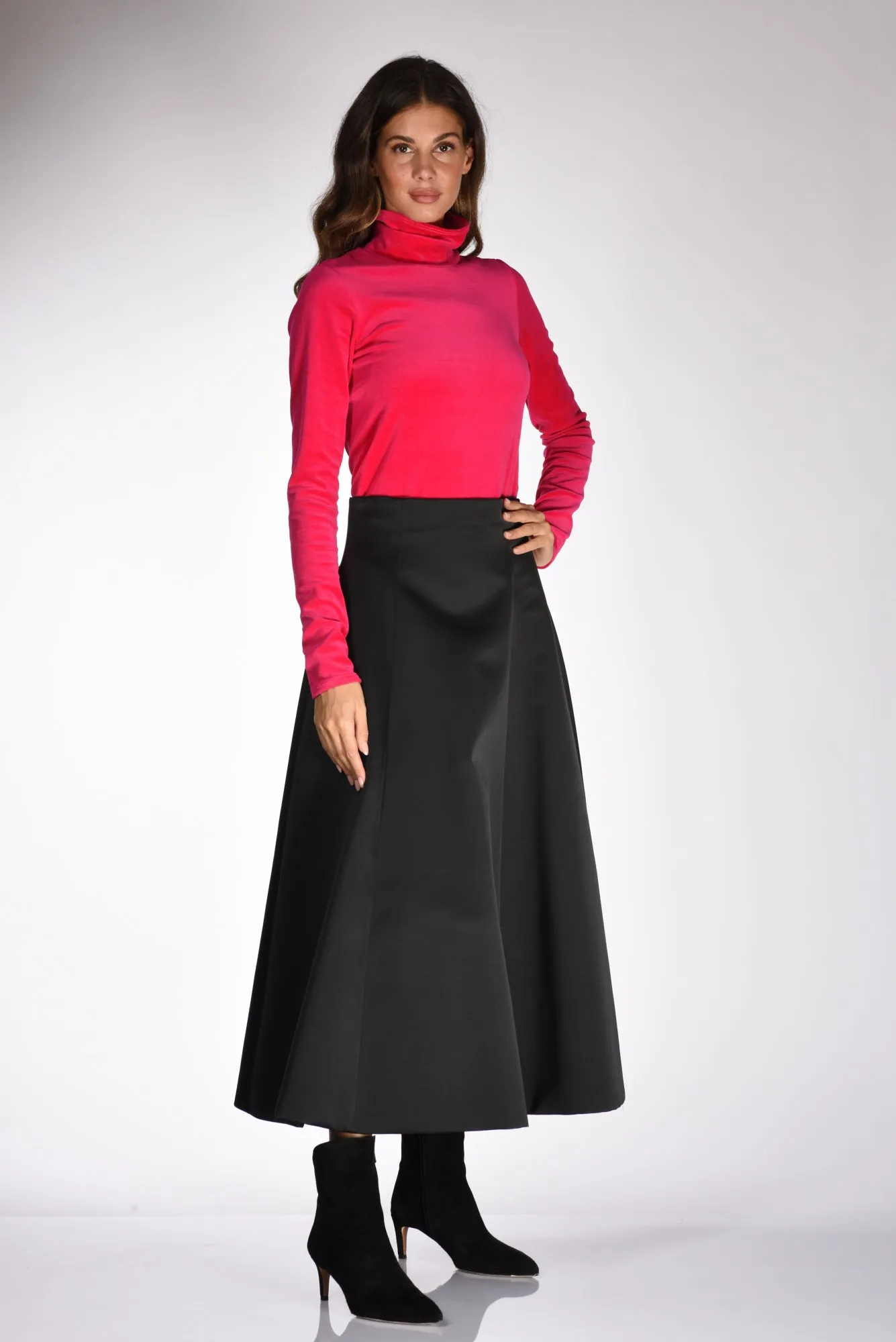 Lavi Couture Gonna Livorno Nero Donna