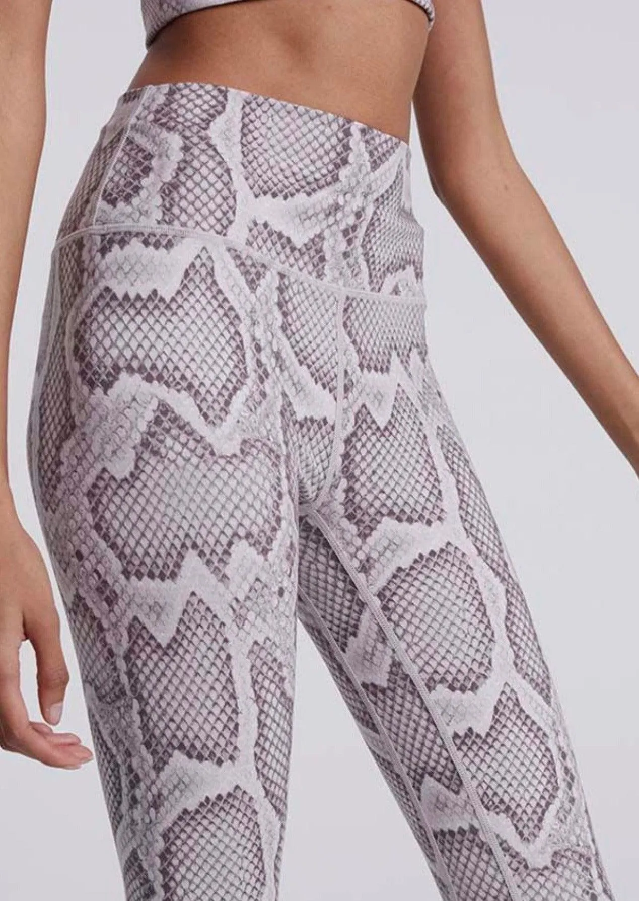 Let's Move High Rise Legging 25 in Alabaster Python