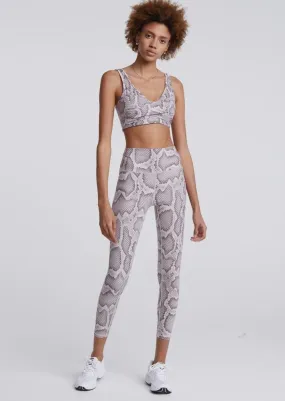 Let's Move High Rise Legging 25 in Alabaster Python