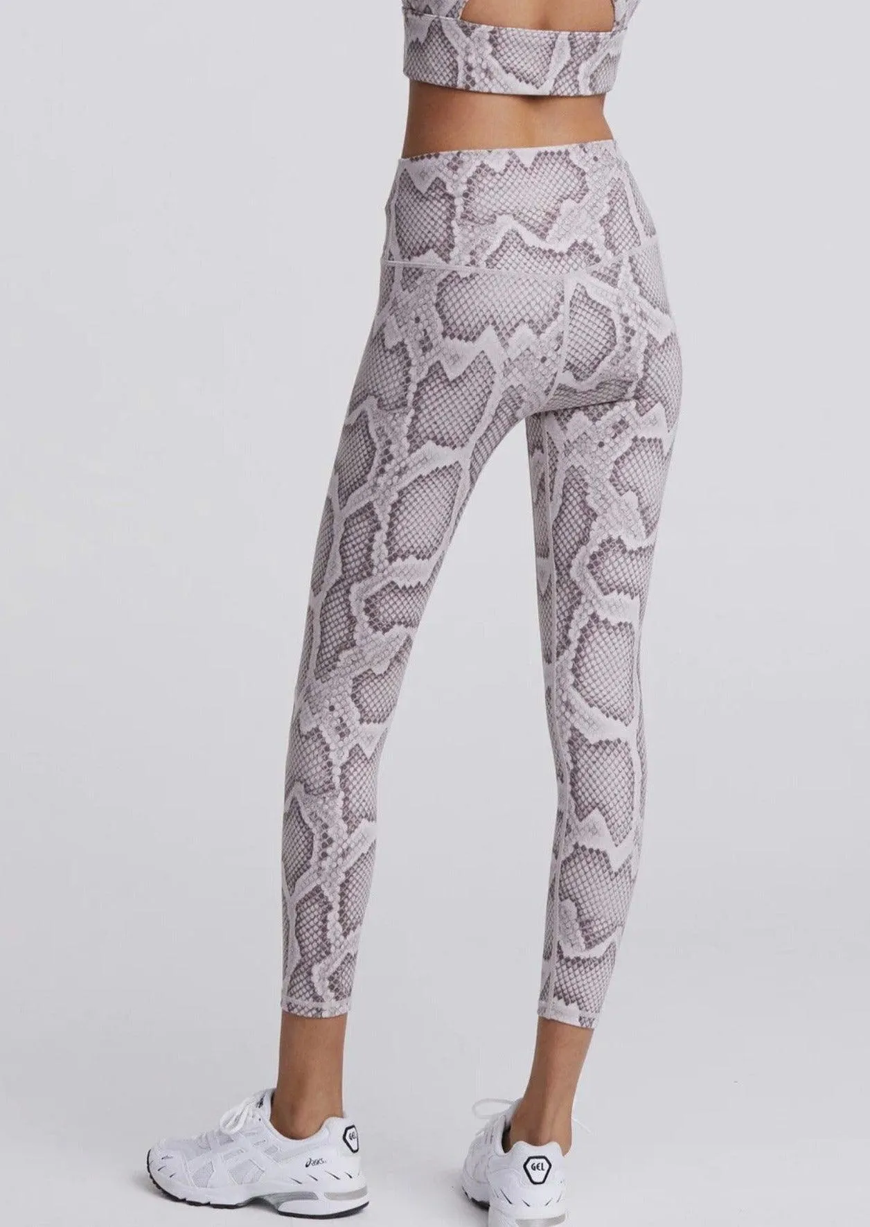 Let's Move High Rise Legging 25 in Alabaster Python