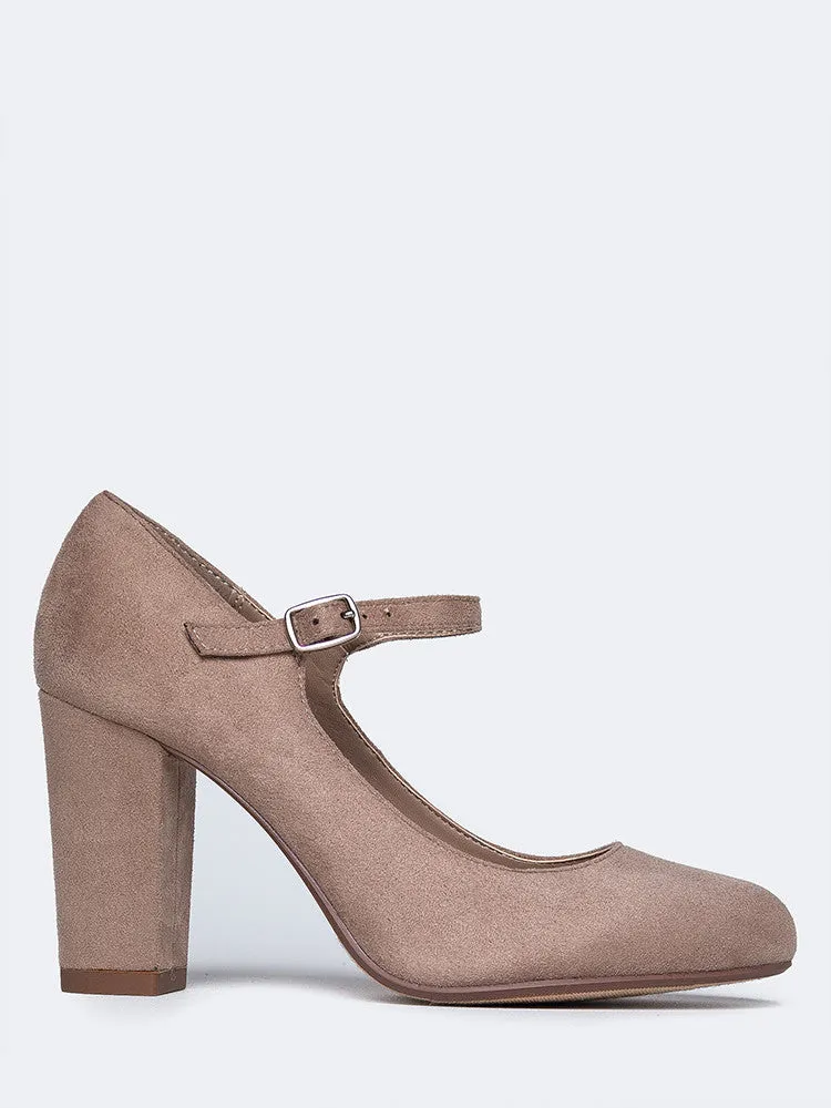 Mary Jane Round Toe Heel