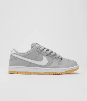 Nike SB Orange Label Dunk Low Pro Shoes - Wolf Grey / White - Wolf Grey