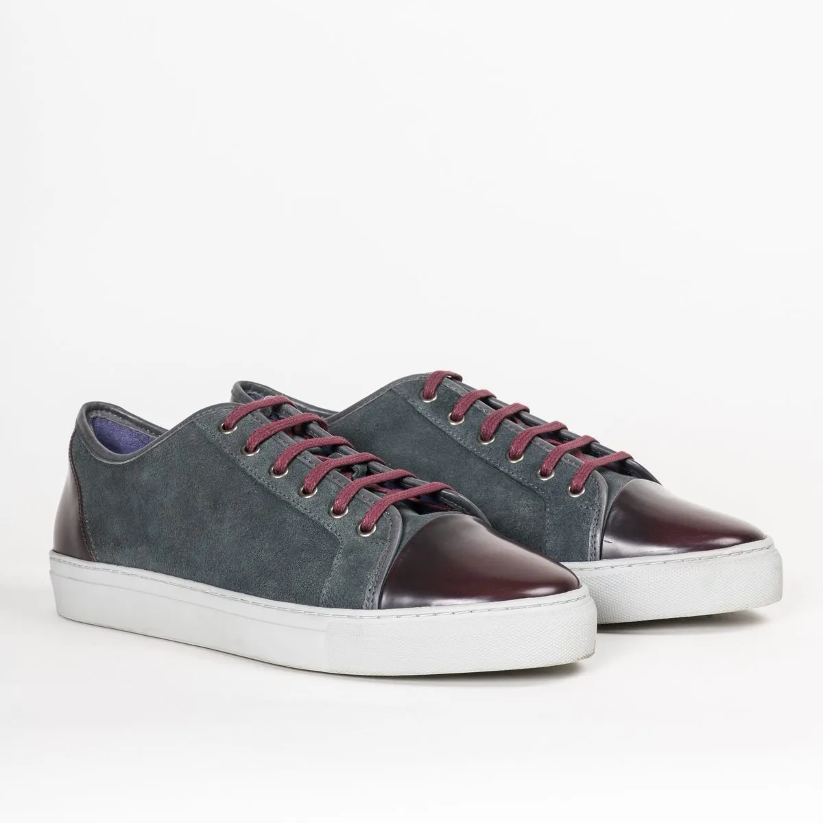 Noah Waxman Gotham Ll Sneaker - Gray/Burgundy