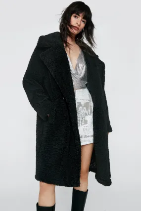 Oversized Teddy Faux Fur Coat