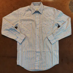 Panhandle: Men’s White Mustard Lined Western LS Shirt