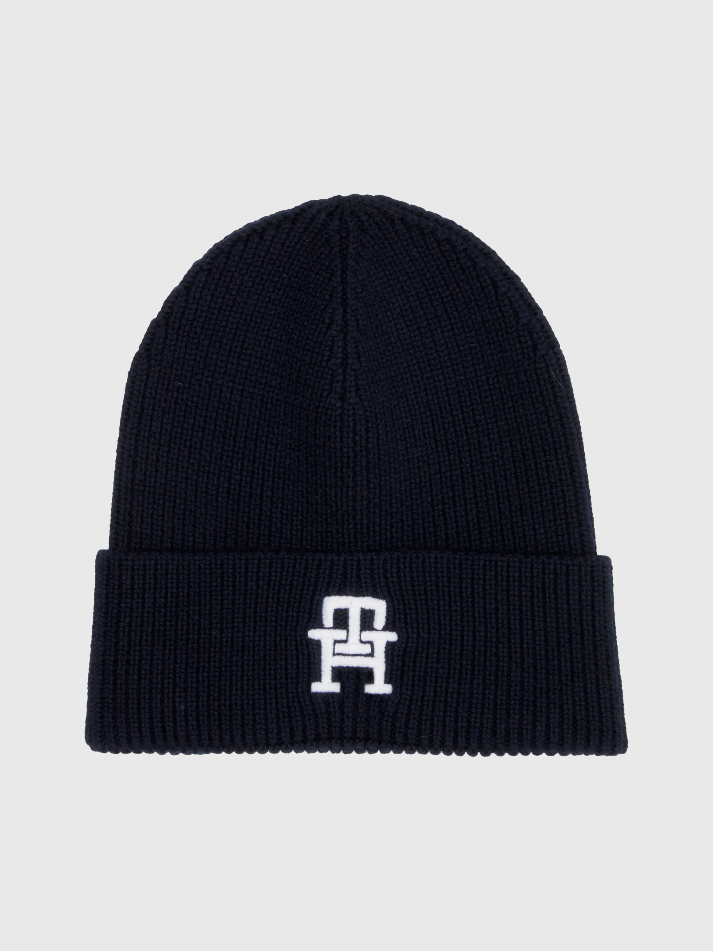 Rib-Knit Jersey Monogram Beanie | Hats, Gloves & Scarves | Tommy Hilfiger