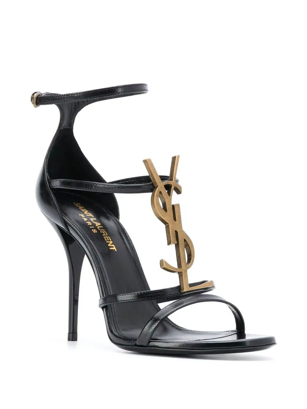 SAINT LAURENT Strappy Black Sandals for Women