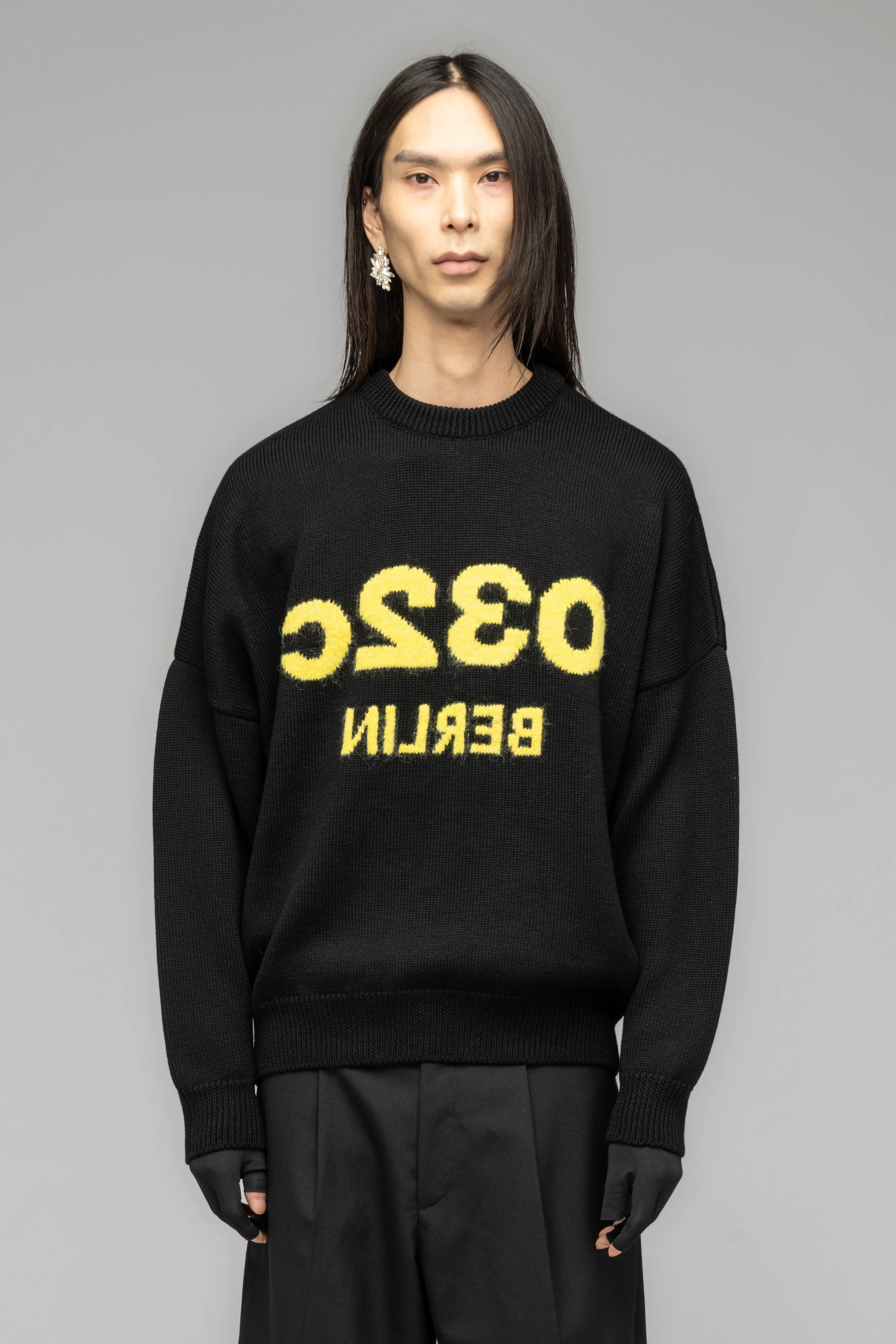 SELFIE SWEATER BLACK&YELLOW