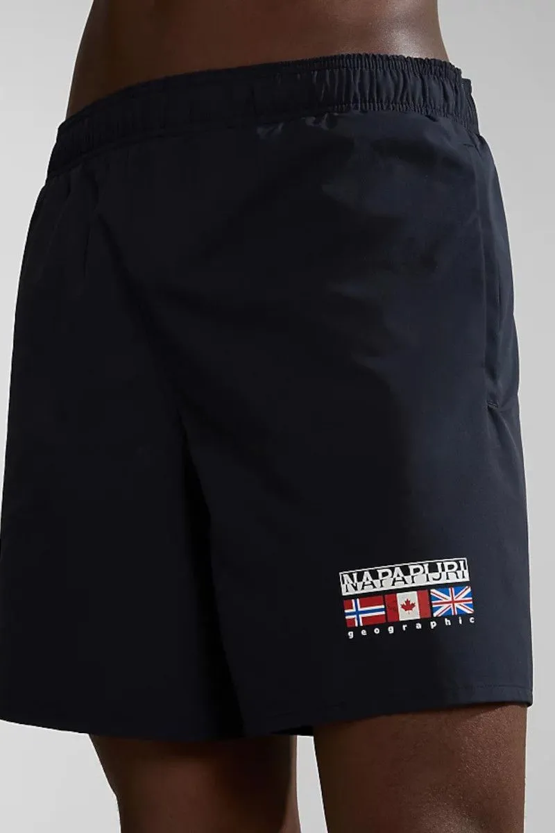 Shorts mare uomo Nero