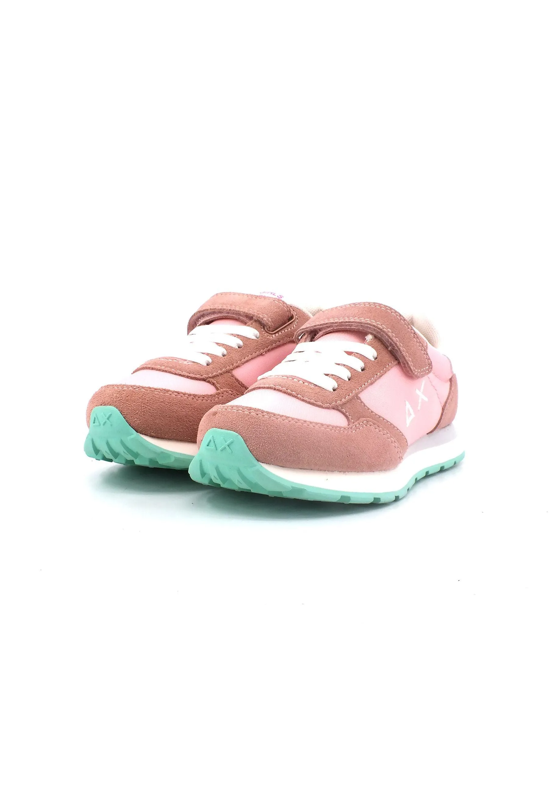 SUN68 Ally Solid Nylon Sneaker Bambino Rosa Z33401K