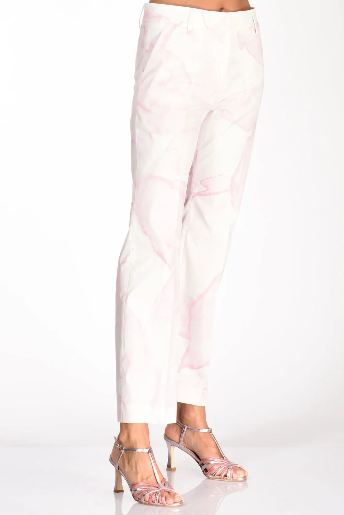 True Royal Pantalone Stampa Rosa Donna