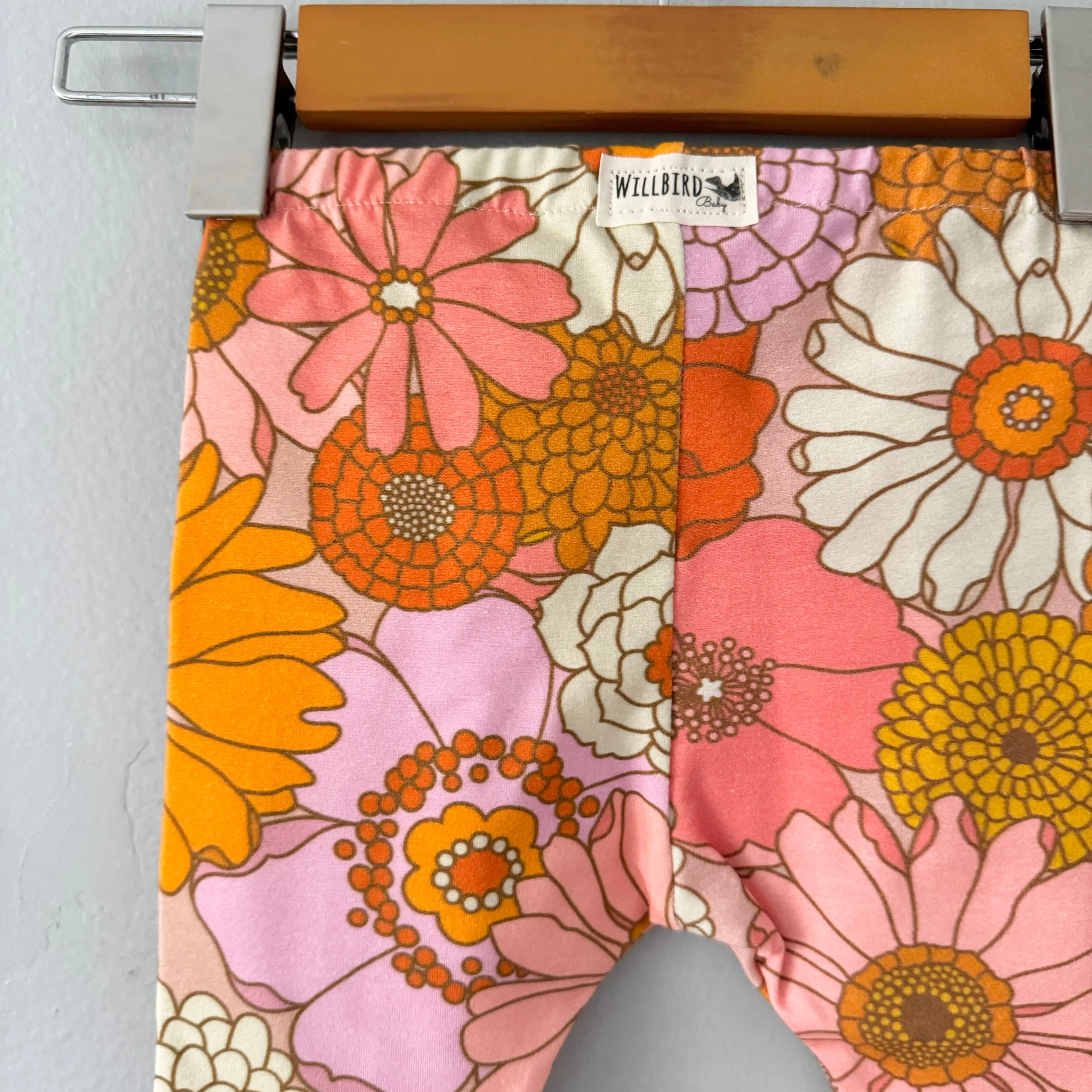 Willbird / Leggings, Flower power print / 2T