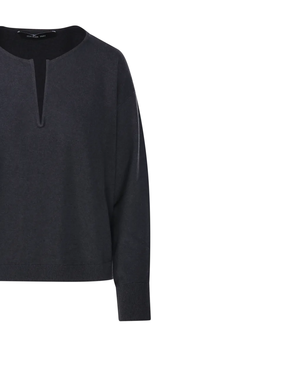 WOMAN FEDERICA TOSI GREY WOOL SWEATER