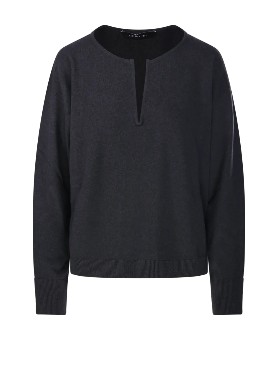 WOMAN FEDERICA TOSI GREY WOOL SWEATER