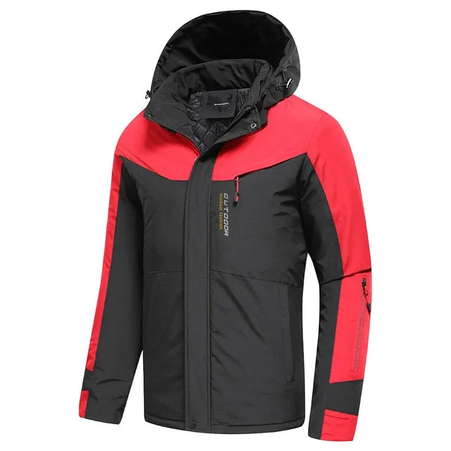 Xituodai Men 2021 Spring Autumn New Outdoor Warm Casual Hooded Jacket Coat Men Brand Outfits Waterproof Thick Cotton Classic Jac