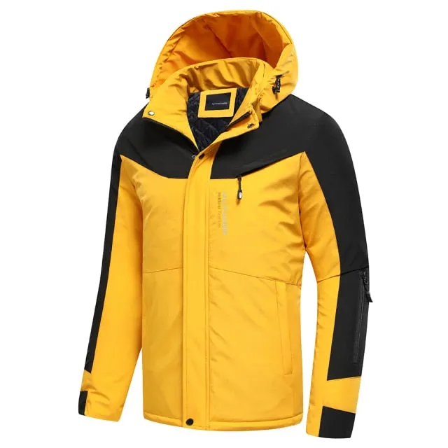 Xituodai Men 2021 Spring Autumn New Outdoor Warm Casual Hooded Jacket Coat Men Brand Outfits Waterproof Thick Cotton Classic Jac