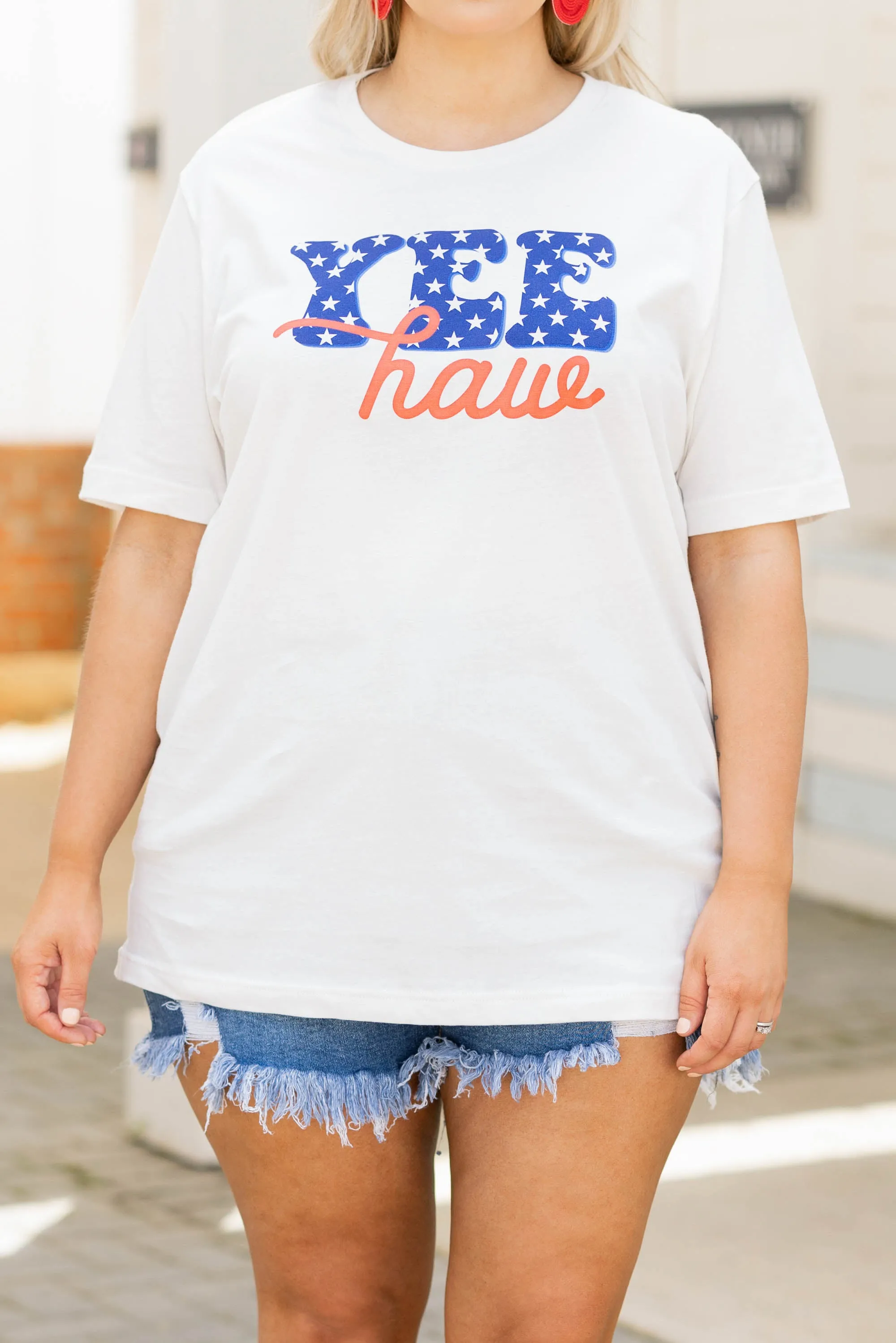 Yeehaw Tee, Vintage White