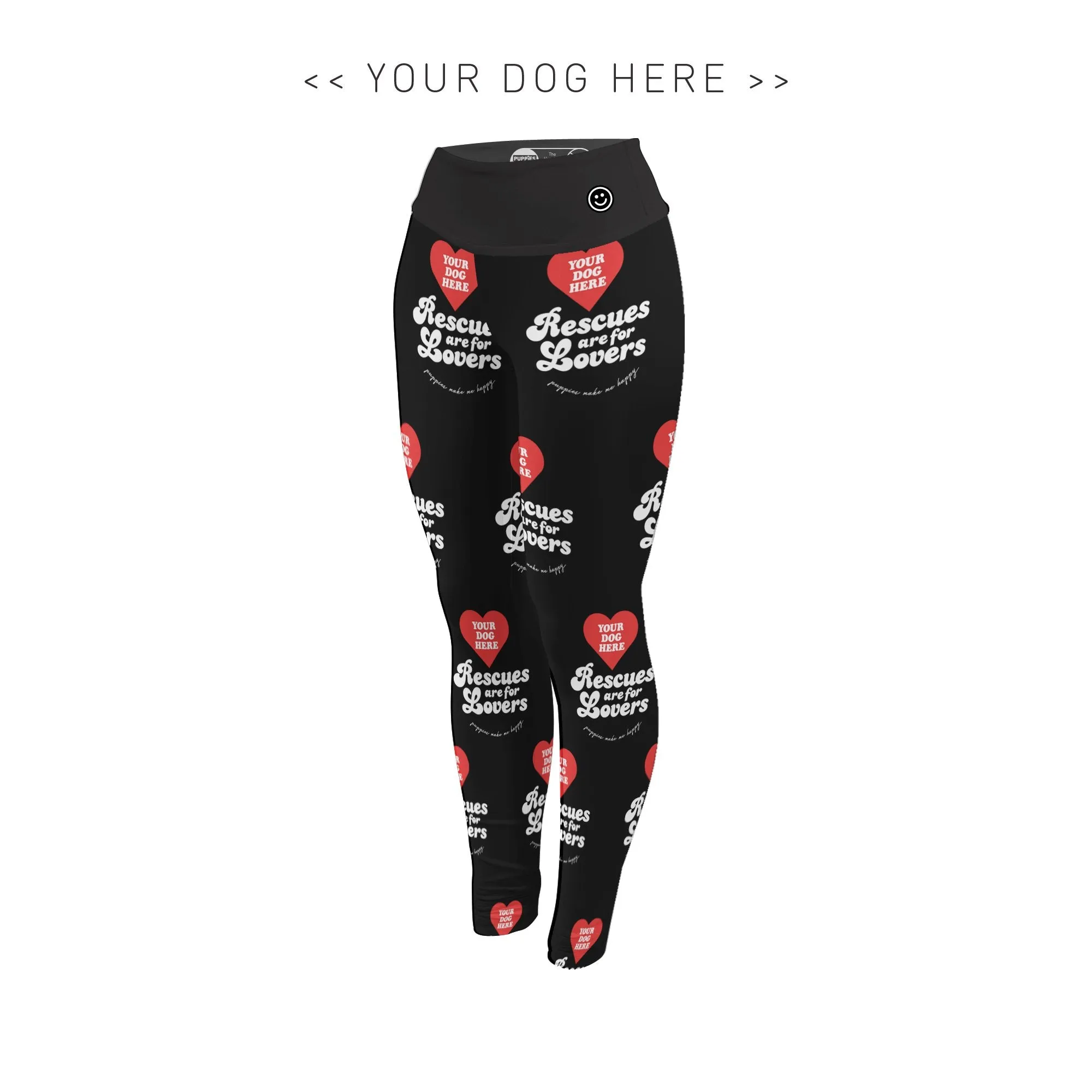 Your Dog Here - Rescues Are For Lovers - Adult Leggings